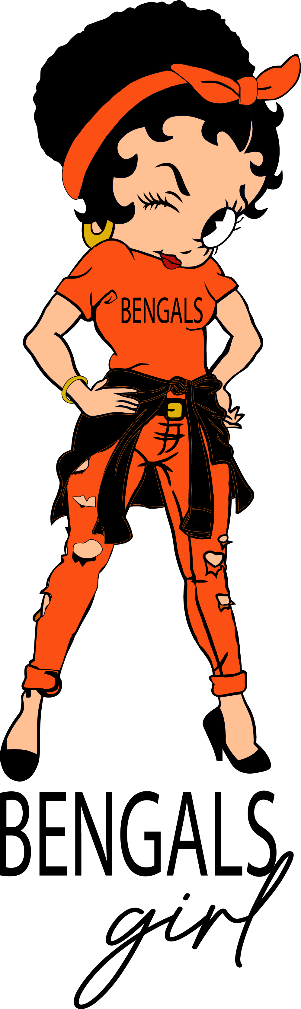 Bengals Betty Boop Standing