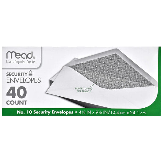 40 Count #10 Security Envelopes