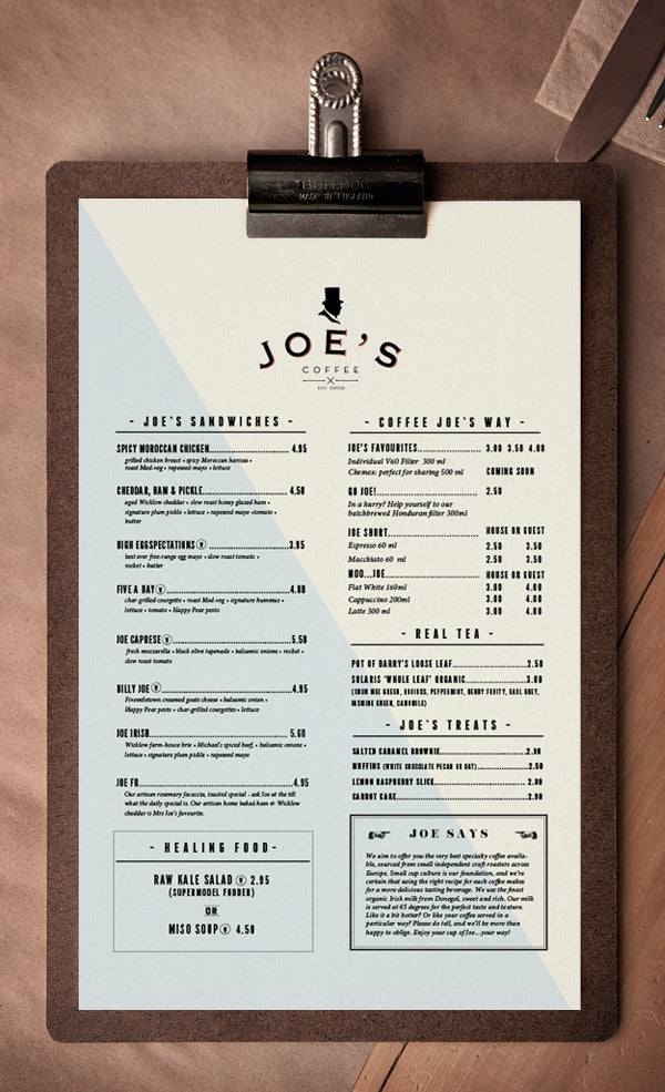 Menus