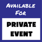 Book a Private Event APRIL 14th, 2024