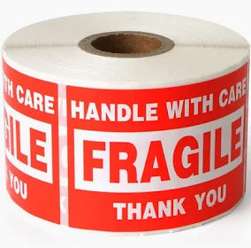 Roll of 500 Fragile Stickers