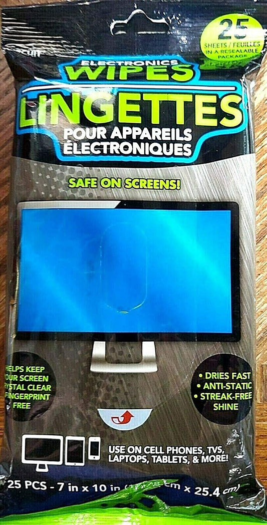 Pack of Electronic Wipes (25 Pack)
